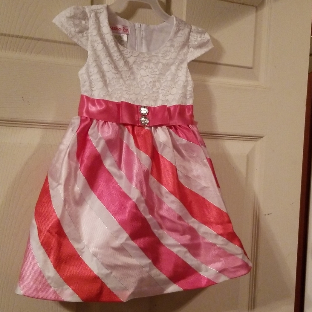 Pink striped dress